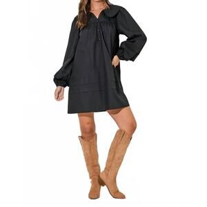 NEW WELLMADE teagan mini dress in black